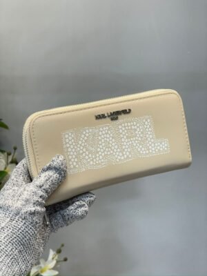 KARL LAGERFELD LADIES WALLET WITH BOX (APRICOT)