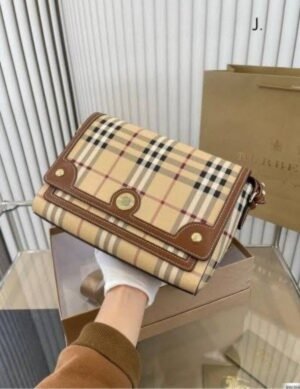 BURBERRY MINI HORSEFERRY CROSSBODY BAG (WHITE & CREAM)