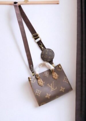 LOUIS VUITTON LV ON THE GO PM WITH OG BOX & COIN POUCH