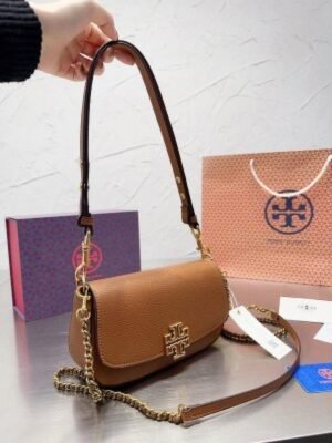 TORY_BRITTEN DOUBLE HANDLE BAG WITH BOX