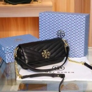 TORY_KIRA BAGUETTE STRIPED BAG WITH BOX