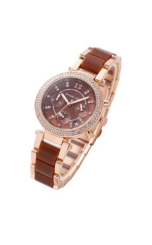 MICHAEL KORS PARKER BROWN ROSE GOLD WOMEN MK6378