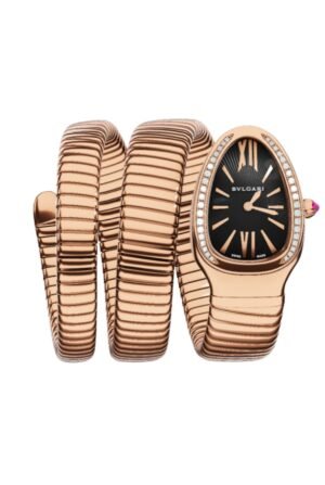 BVLGARI SERPENTI TUBOGAS ROSE GOLD BLACK WOMEN 101814