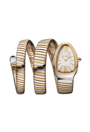 BVLGARI SERPENTI TUBOGAS YELLOW-SILVER WHITE OPALINE WOMEN 103648