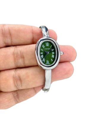 CARTIER BAIGNOIRE MINI SILVER GREEN WGBA0061